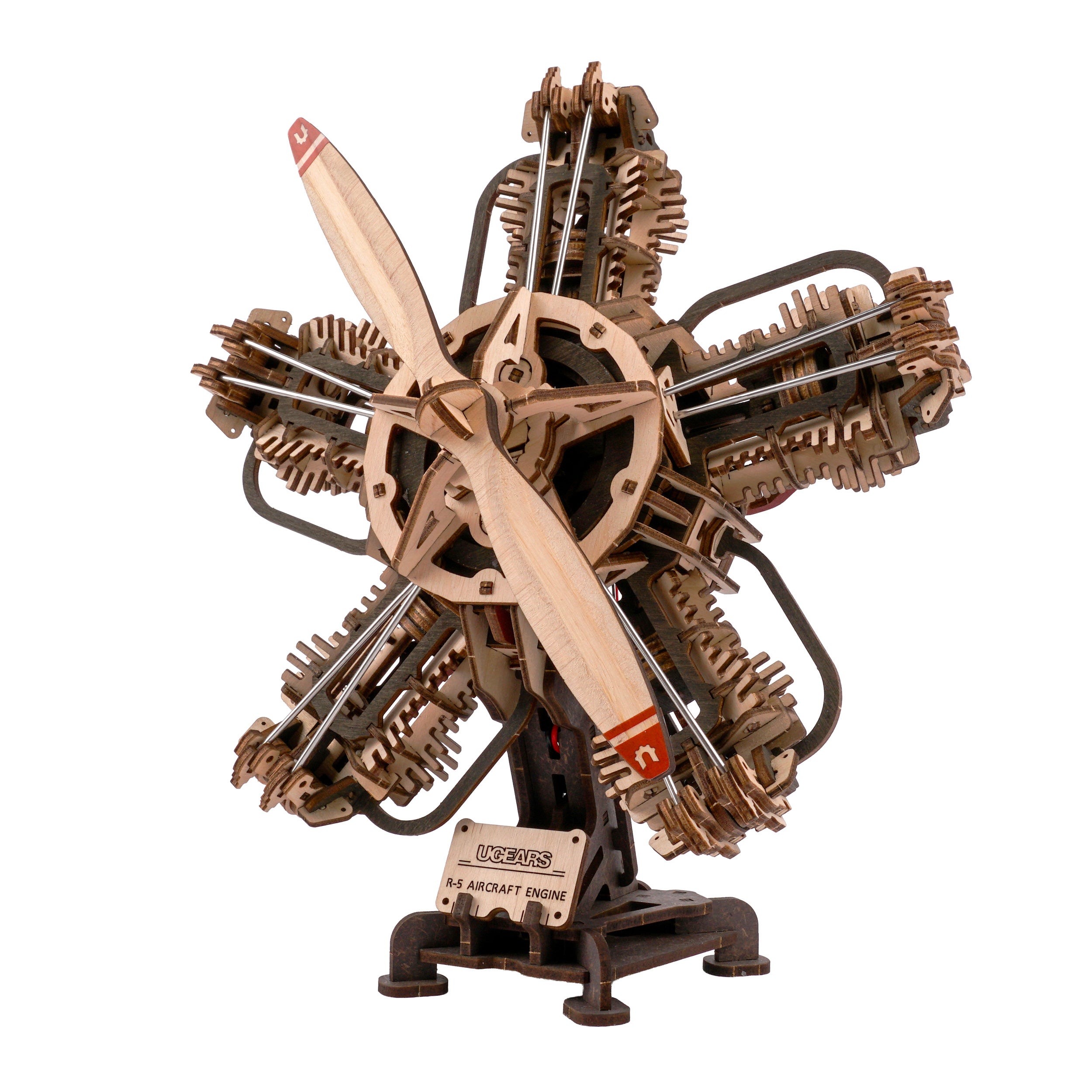 Wooden puzzles for adults 3D, mechanical 3D puzzle for adults to build R-5 Aircraft Engine Ugears