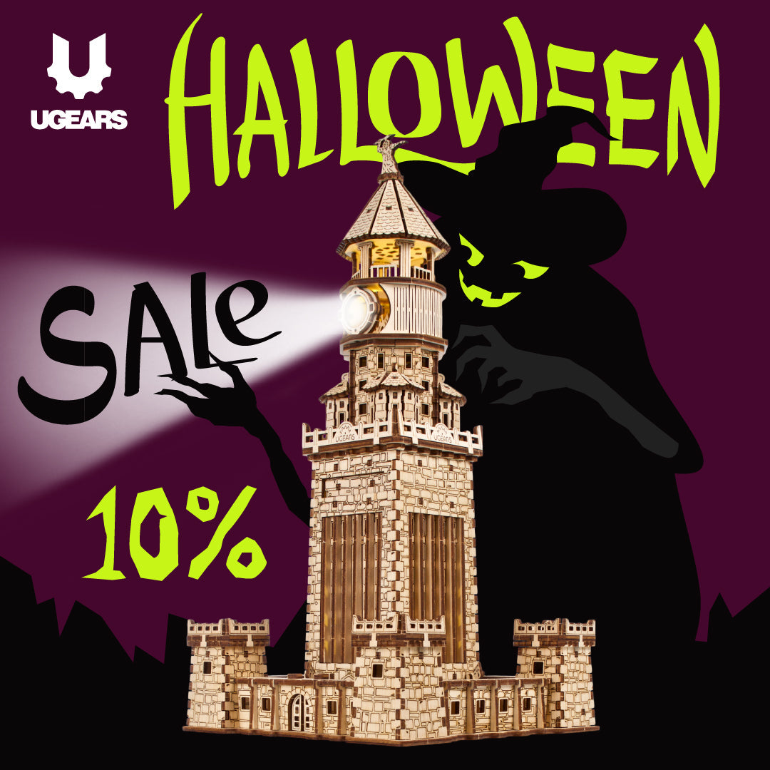 Build your own story: Ugears models for Halloween