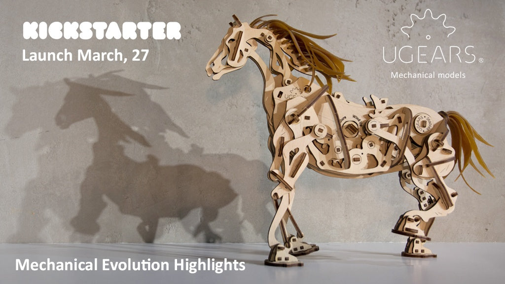 Ugears Wooden Model Kits: Mechanical Evolution Highlights Campaign on Kickstarter