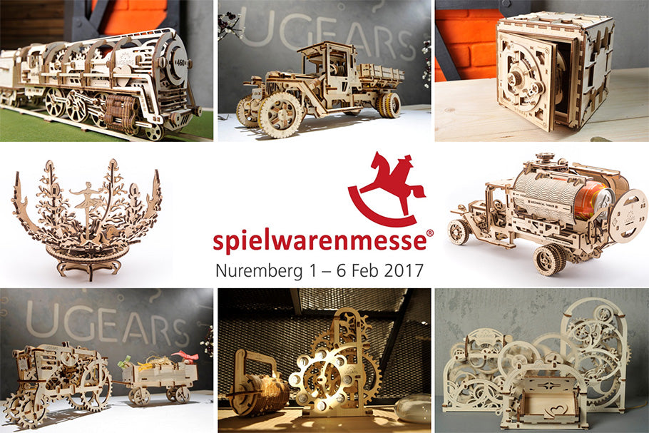 UGEARS at Spielwarenmesse 2017 in Nuremberg, Germany, 1-6 February