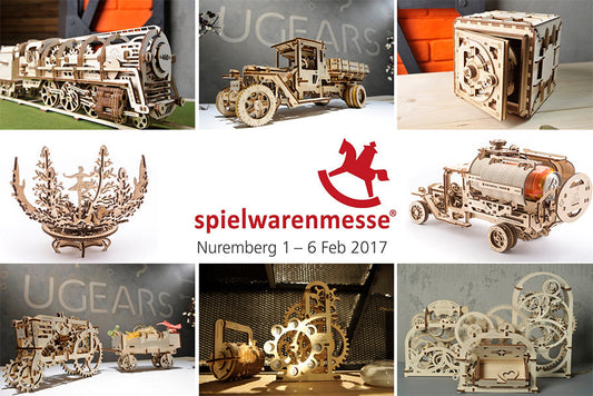 UGEARS at Spielwarenmesse 2017 in Nuremberg, Germany, 1-6 February