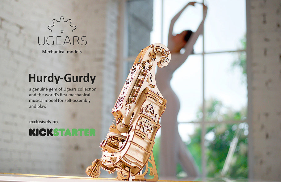 Ugears launches the Hurdy-Gurdy and Mechanical Town Series