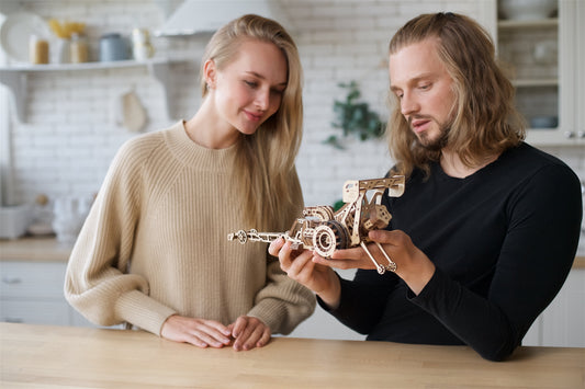 Creative summer: Assemble 3D wooden puzzles during school break