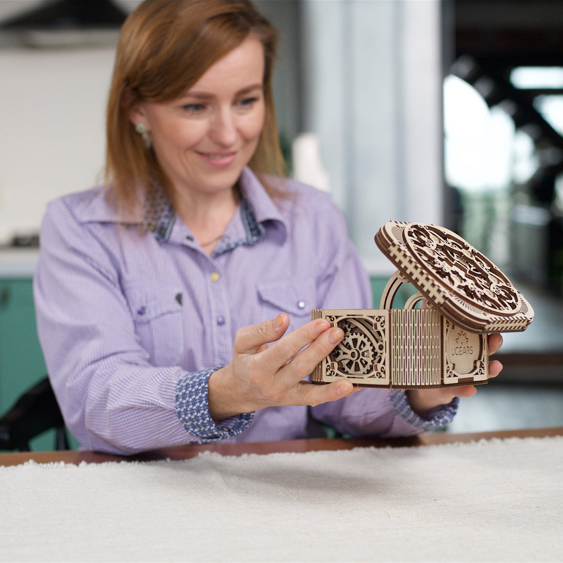 Unlock the mystery with Ugears 3D wooden secret boxes