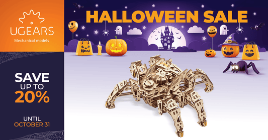 Halloween mood with Ugears 3D Wooden Puzzles