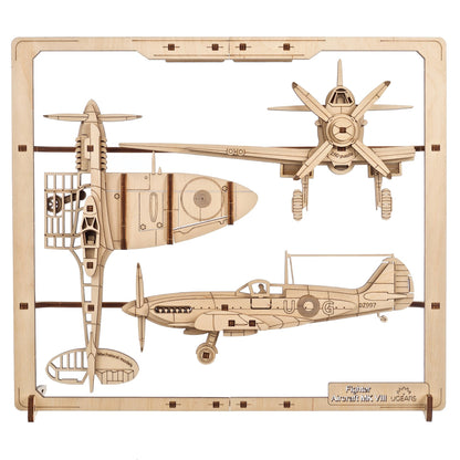 Puzzle 2,5D Avion de chasse