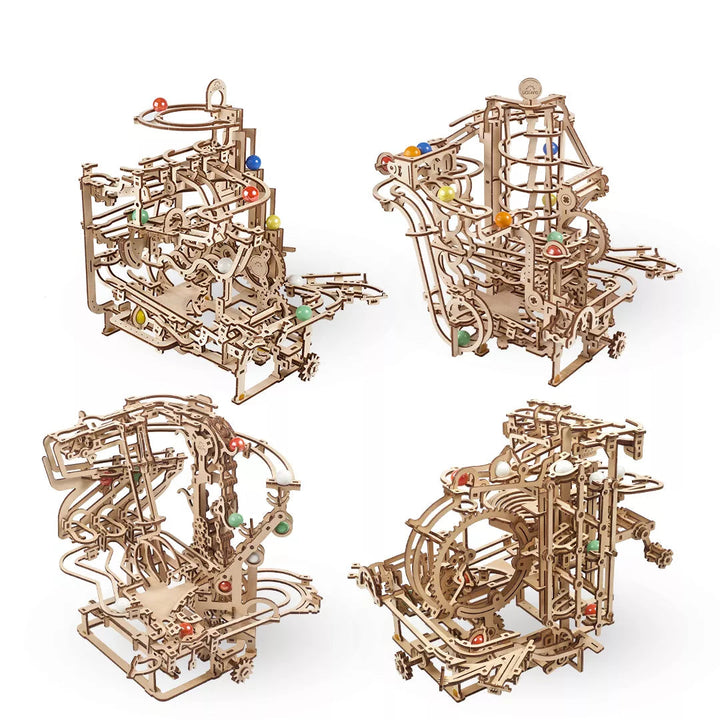 Explore Ugears 3D Wooden Marble Runs – Mechanical Puzzle Tracks in Motion