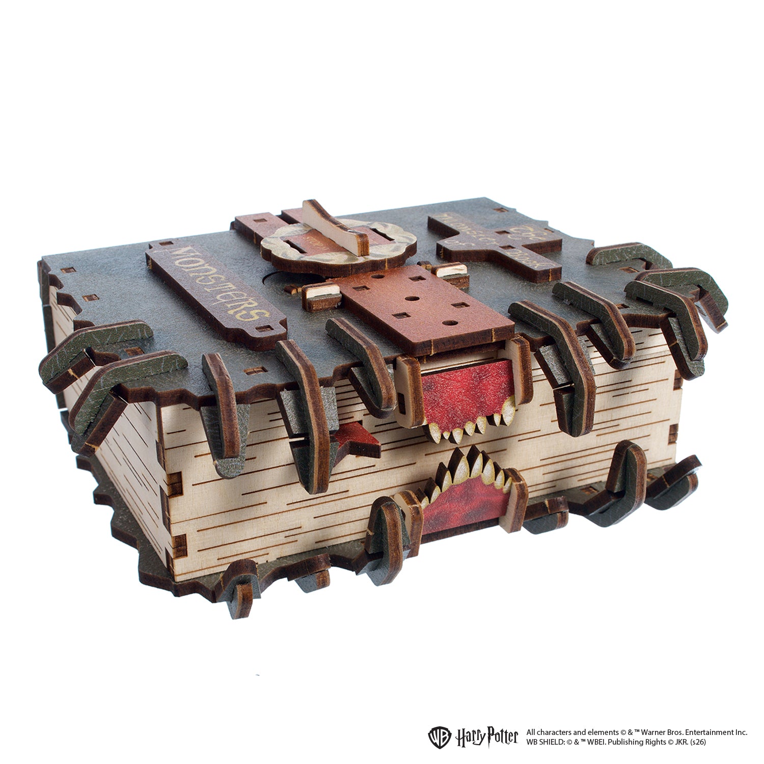 baltzars book of monsters Wooden Puzzles for adults 3D, Mechanical 3D puzzle for adults to build The Monster Book of Monsters Ugears