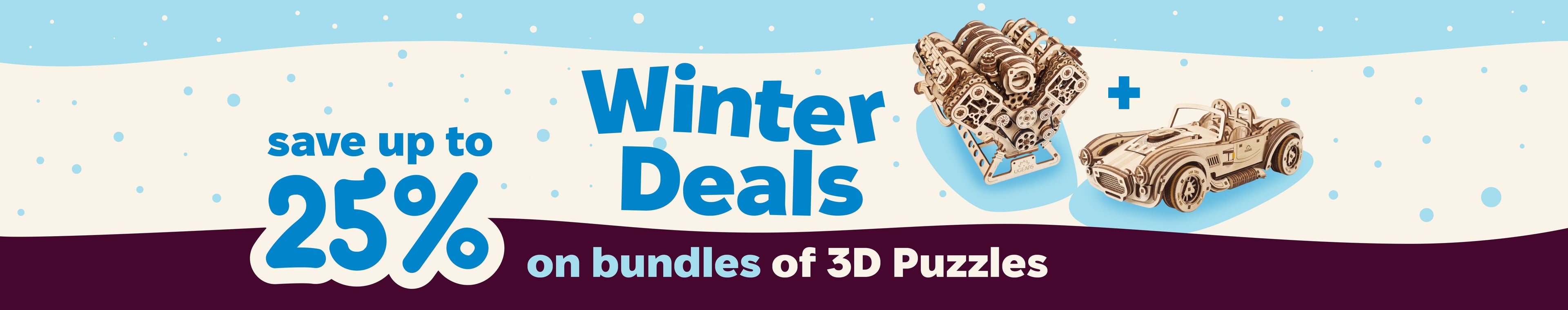 Ugears 3D wooden puzzles