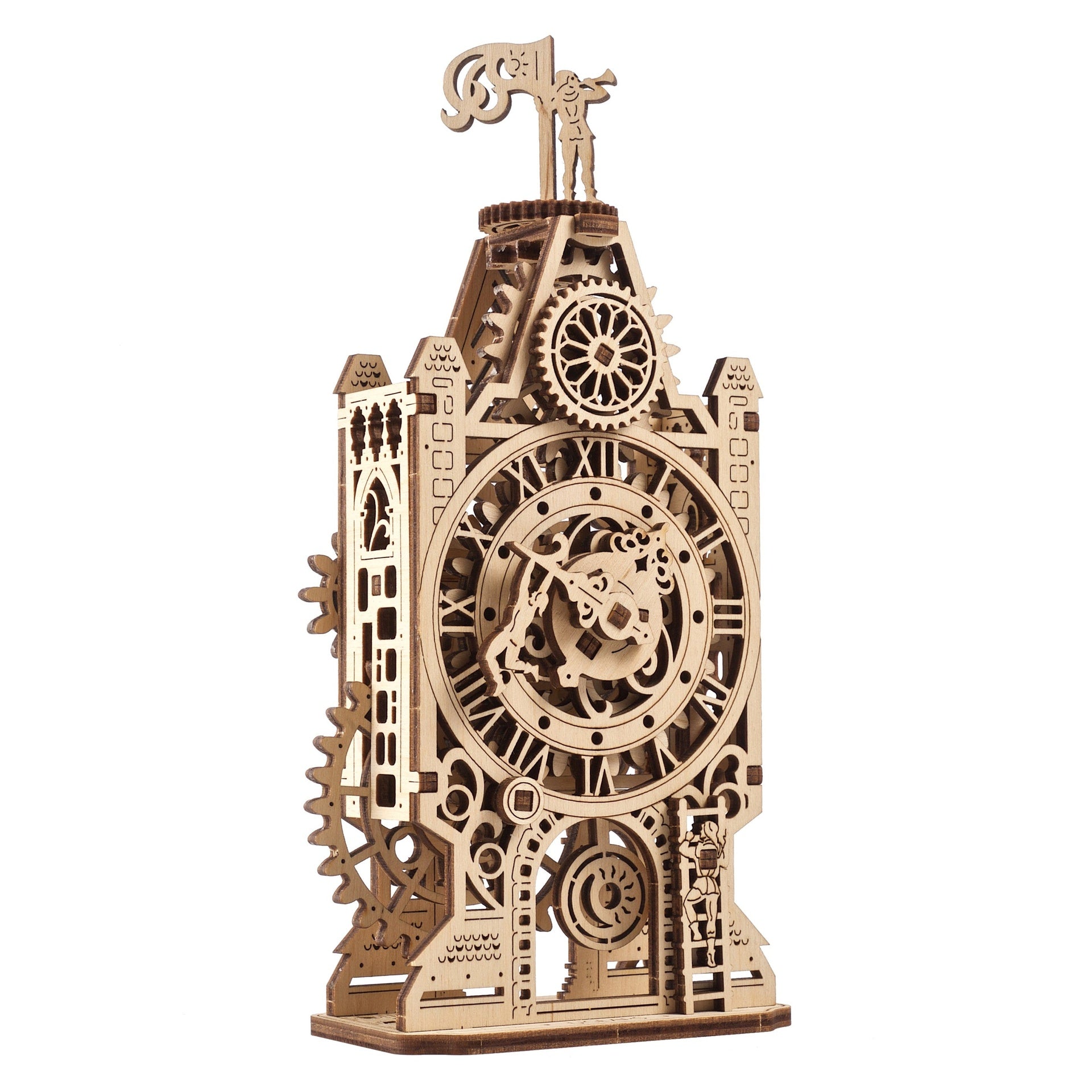 Engineer Clock Timeless Engineering: Ugears 3D Wooden Mechanical Clocks
