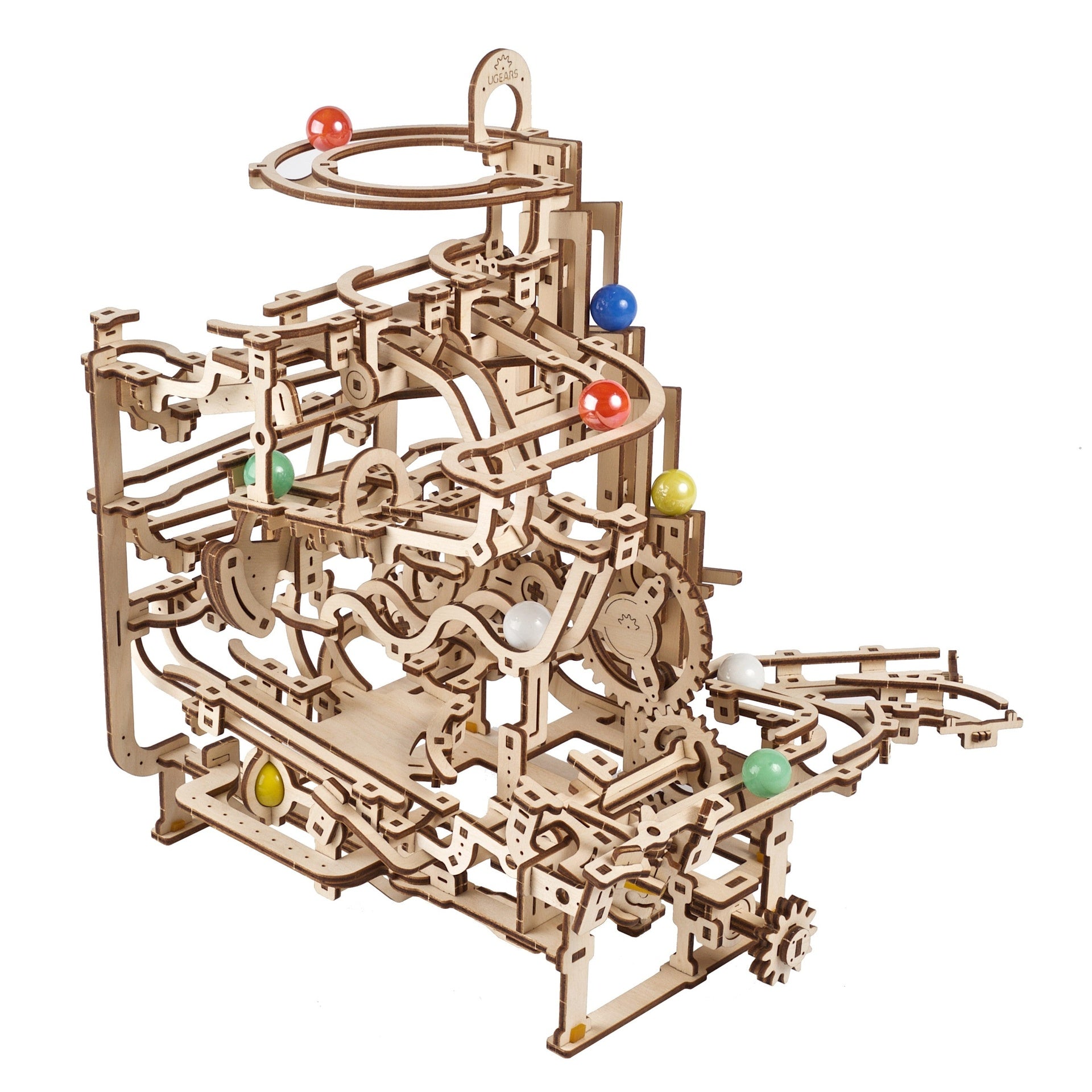 Explore Ugears 3D Wooden Marble Runs – Mechanical Puzzle Tracks in Motion